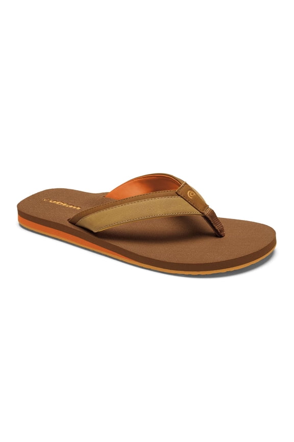 Adult Male Foamie Sandals, Color: Brown, Size: 10 (FOA25-200-10)