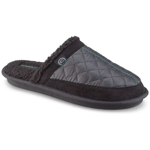 COBIAN Adult Male Happy Camper Mule Black Slippers, Size: 11 (HCM22-001-11)