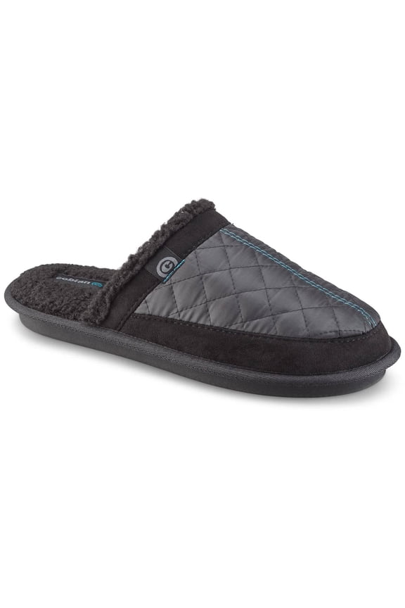 Adult Male Happy Camper Mule Black Slippers, Size: 11 (HCM22-001-11)