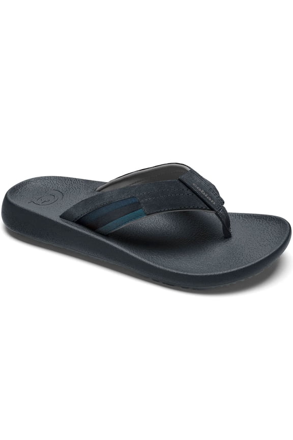Adult Male Kandui Charcoal Flip Flop Sandals, Size: 09 (KAN25-010-09)