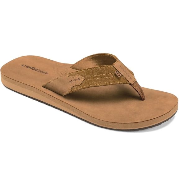 COBIAN Adult Male Lazo Flip Flop Sandals, Color: Tan, Size: 08 (LZO24-230-08)