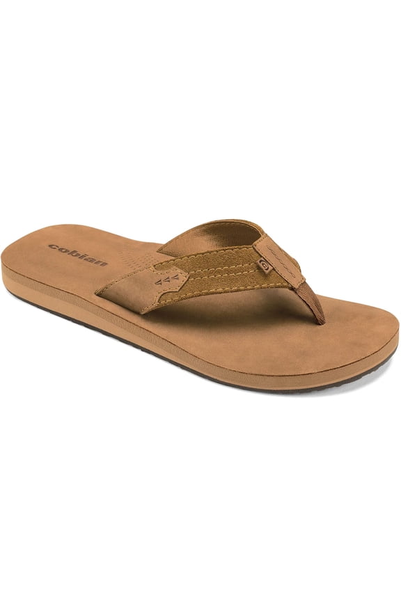 Adult Male Lazo Flip Flop Sandals, Color: Tan, Size: 12 (LZO24-230-12)