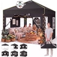 thumbnail image 1 of COBIZI 10 x 10 Commercial Instant Canopies Gazebo with Air Vent, Heavy Duty Pop up Canopy with 4 Sandbags for Outdoor Market Activities, Gray, 1 of 13