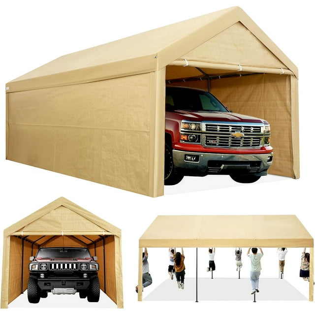COBIZI 10X20ft Heavy Duty Canopy with Removable Sidewall, Upgraded ...