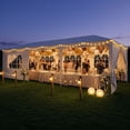 thumbnail image 1 of COBIZI 10x30FT Party Tent with 8 Removable Sidewalls, Waterproof Outdoor Canopy for Weddings, BBQ, Patio & Camping, White, 1 of 9