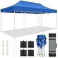 thumbnail image 1 of COBIZI 10x20 Pop Up Canopy Heavy Duty Canopy Tent for Parties Event Wedding, Commercial Outdoor Canopy Easy Up, All Season Wind UV 50+ & Waterproof Gazebo with Roller Bag, Thickened Legs,blue, 1 of 9