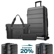 COBIZI 3 Piece Luggage Sets Hardshell Hardside TSA Lock Lightweight Durable Spinner Wheels Suitcase