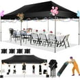 thumbnail image 1 of COBIZI 10x20ft Pop up Canopy, Heavy Duty Party Canopy Waterproof Commercial for Outdoor,Black, 1 of 7