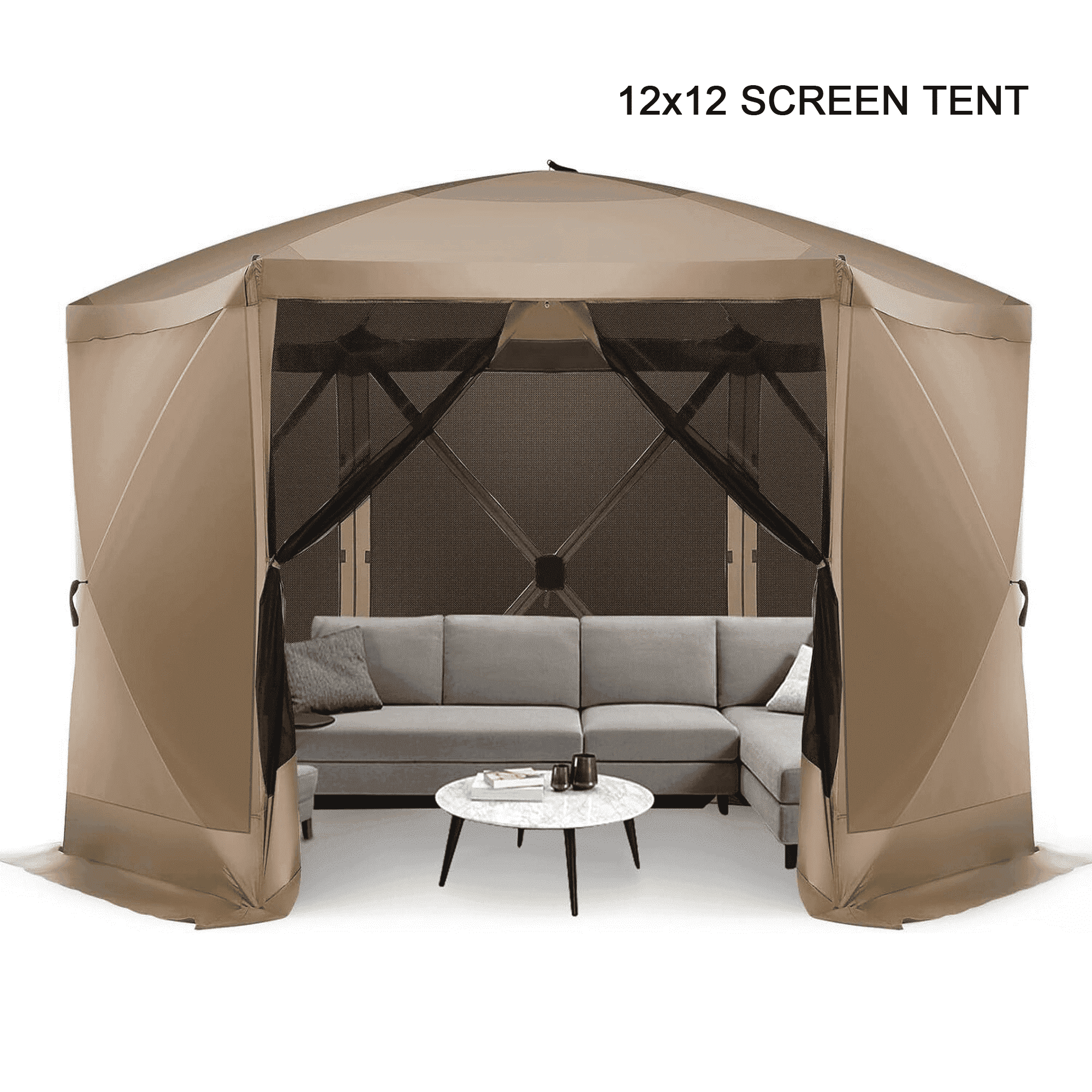 COBIZI 12x12 UV-Resistant, Waterproof Screen Tent with Side COBIZI 12x12 UV-Resistant, Waterproof Screen Tent with Side