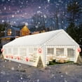 thumbnail image 1 of COBIZI 16x32ft Party Tent Heavy Duty, Wedding Tent, Event Tents For Parties, Commercisal Canopy Tent With 6 Removable Sidewalls & 4 Built-in Sandbag, UV50+, Big Tent For Party, Carport, White, 1 of 10