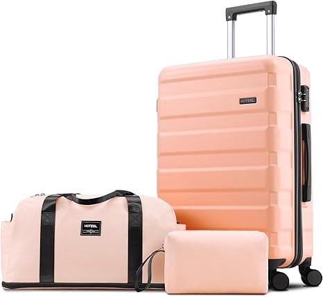 COBIZI 3-Piece Luggage Set-20" Carry-On with Spinner Wheels&TSA Lock ,Lightweight Hardside Travel Set for Business & Vacation