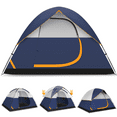 thumbnail image 1 of COBIZI 4 Person Tent for Camping with Waterproof Rainfly,EZ Setup Tent Windproof Instant Family Dome Camping Tent with Mesh Door & Ventilation Windows for Beach Camping Hiking Backpacking,Dark Blue, 1 of 9