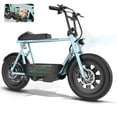 thumbnail image 1 of SANOPY 500W Electric Scooters with Seat for Adults&Teens, 20mph Top Speed, 25 Miles Max Range , Rugged 16" Air-Filled Tires, Commuting Electric Motorcycle with Large Capacity Basket, Blue, 1 of 10