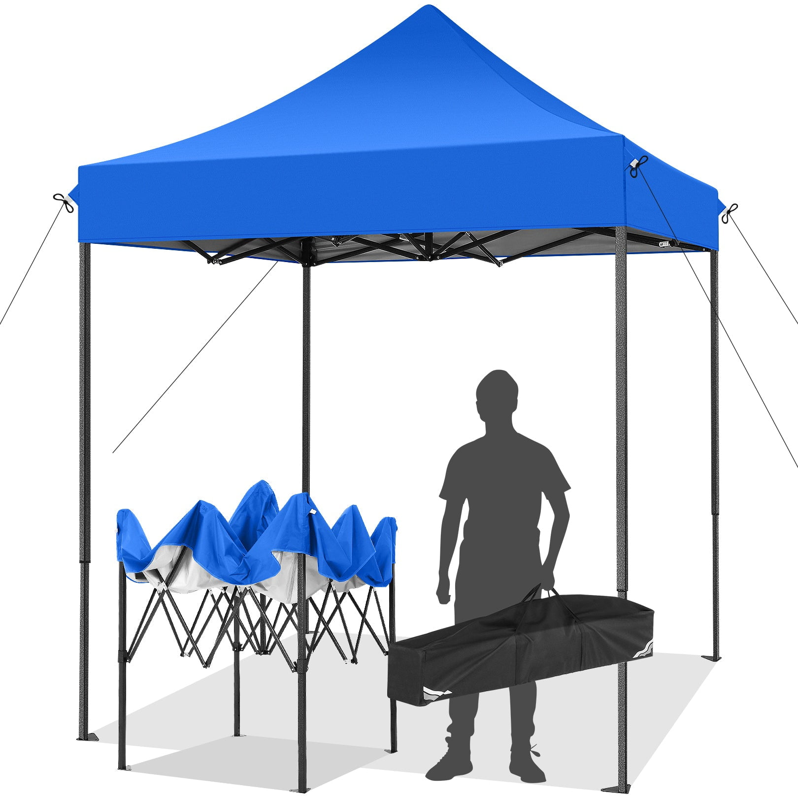 6.5x6.5 FT Pop up Canopy, Waterproof Commercial Canopy Tent