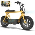 thumbnail image 1 of SANOPY 750W Electric Scooters with Seat for Adults&Teens, 20mph Top Speed, 30 Miles Max Range , Rugged 16" Air-Filled Tires, Commuting Electric Motorcycle with Large Capacity Basket, Yellow, 1 of 10