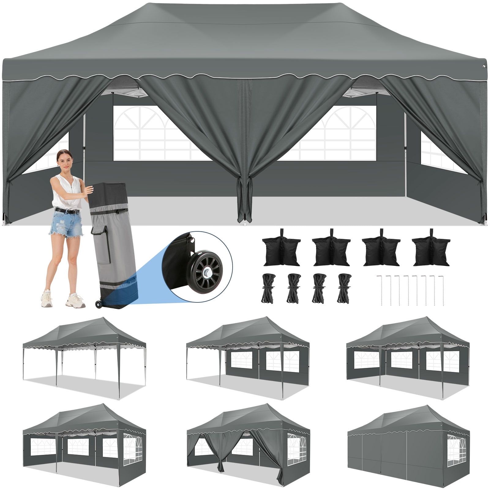 10x20 pop up canopy with sides discount