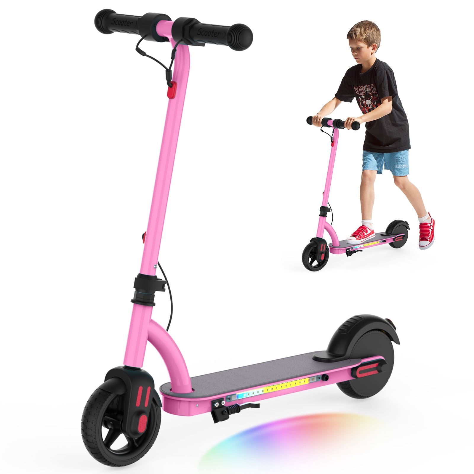 Lightweight 250W Commuter Electric Scooter, 15.5 mph & 20 Miles