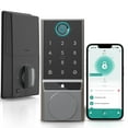 thumbnail image 1 of COBIZI Smart Lock with Fingerprint & Bluetooth, Keyless Deadbolt with Doorbell, Auto-Lock, Anti-Peek Touchscreen, Easy Installation, IP54 Waterproof, Dark Gray (PRO), 1 of 11