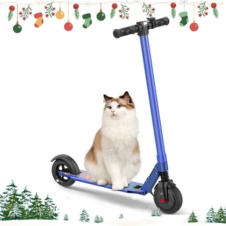 COBIZI Electric Scooter for Adults & Teens, 15 Miles Long Range & 15 Mph, 250W Electric Scooter with LED Display and Braking System, Foldable Commute E Scooter,Black