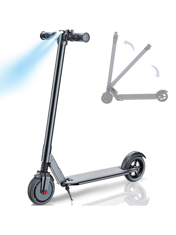 Electric Scooter for Teens, 15 Miles Range & 15 Mph, 250W Adult Electric Scooter with LED Display and Braking System, Foldable Commute E Scooter,UL2272 Certified,Blue