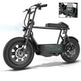 thumbnail image 1 of COBIZI Electric Scooter Electric Scooters for Adults, Peak 1200W Motor, Top 20mph, 30 Long Miles Range, 16" Fat Tire, Motorcycle Style Electric Scooter with Basket, Black, 1 of 9