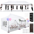thumbnail image 1 of COBIZI Heavy Duty 10x30 Party Tent,Commercial pop up Canopy for Parties,Waterproof Gazebos, 8 Sidewalls,Waterproof UPF50+,White, 1 of 6
