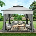 Outdoor Canopy Gazebo 11x11 Pop Up Gazebo Patio Gazebo with