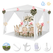 COBIZI Party Tent 10x10 Canopy Tents for Parties with 4 Removable Sidewalls, Waterproof Outdoor Tent for Weddings and Events