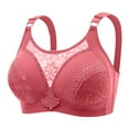 thumbnail image 1 of COBKK Cutout Sports Bra Women Color Thin And Steel Hoop Gathered Breathable Underwear For Daily Bras Push Up Strapless Bras for Women 0 Hot Pink-A S, 1 of 3