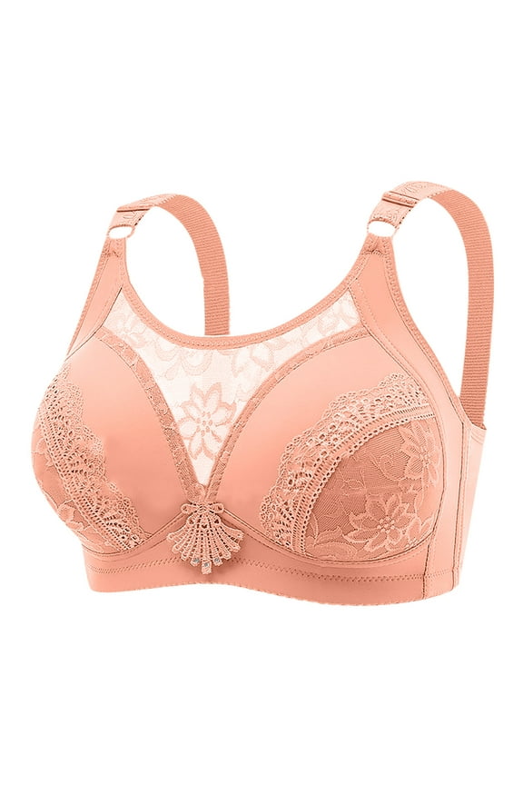 Sports Bra Women Women Color Thin And Steel Hoop Gathered Breathable Underwear For Daily Bras Supportive Bras for Women 0 Red-A L