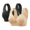 thumbnail image 1 of COBKK Underwire Bralettes for Women Women's Embroidered Glossy Comfortable Breathable Bra Underwear No Rims Seamless Bras Y-1388 Multicolor 42, 1 of 2