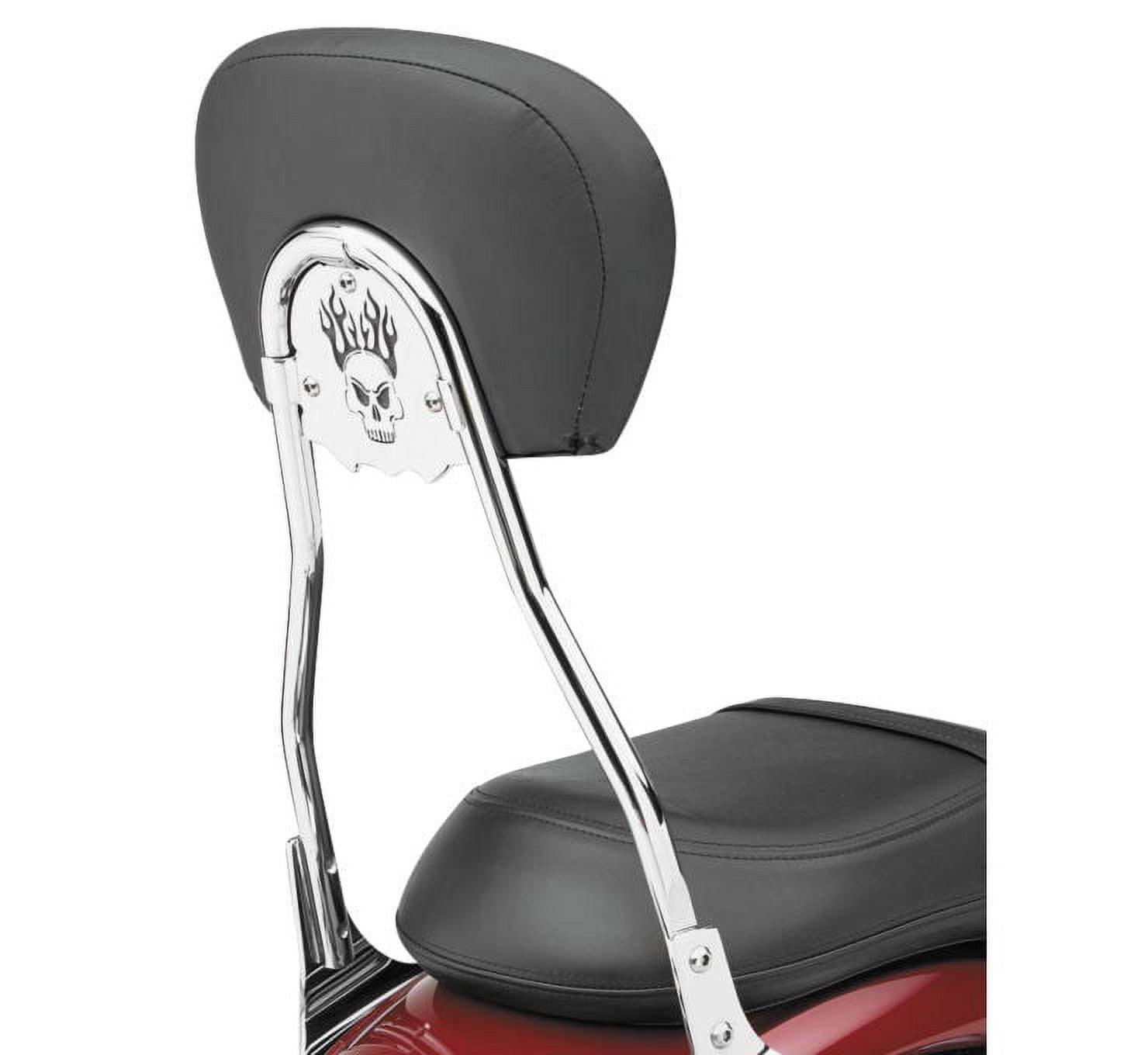 COBRA BOULEVARD Round Sissy Bar Insert Skull Feb71