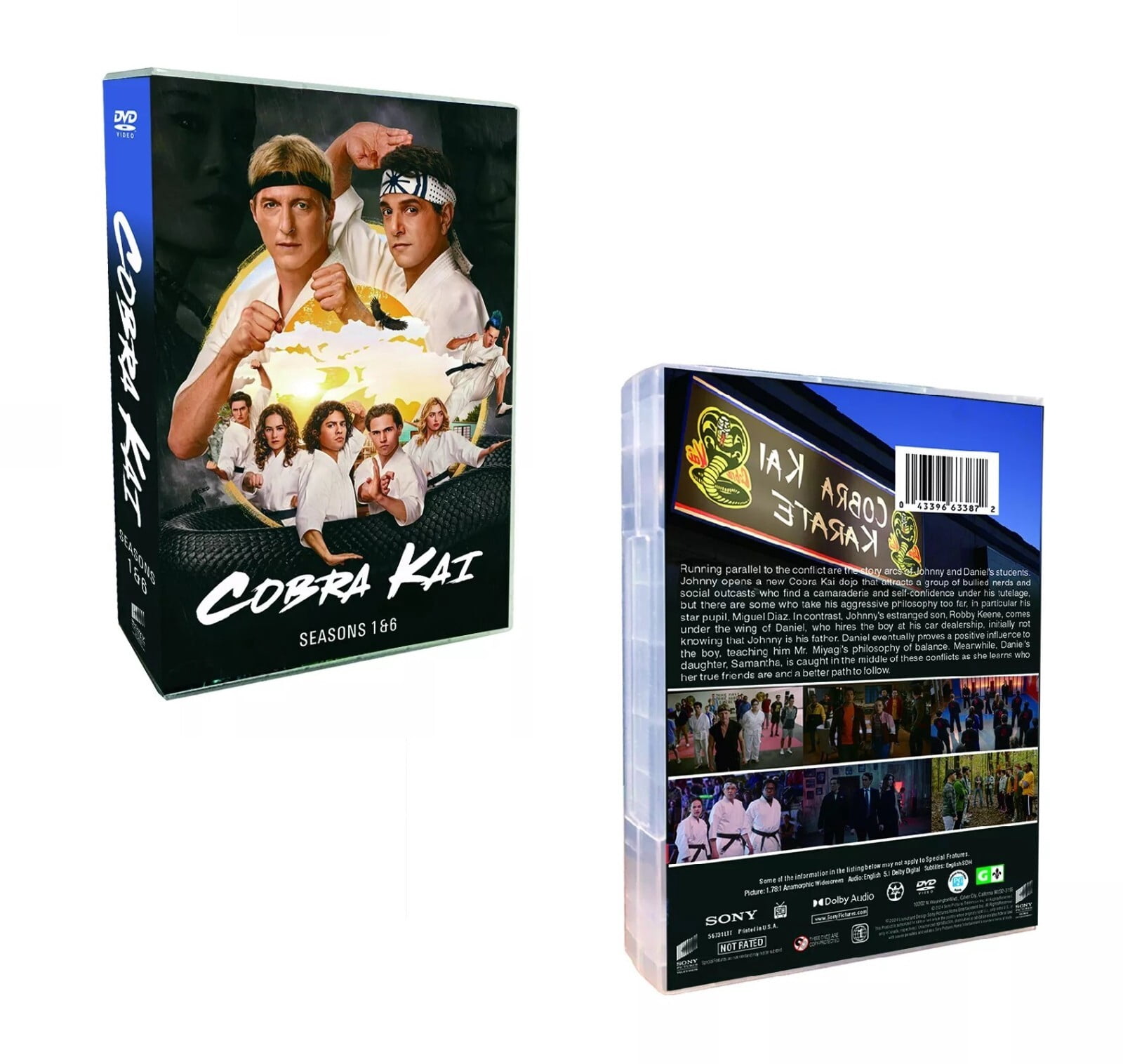 COBRA KAI: The Complete Series,Seasons 1-6 (Season-6 Part 1+2+3 