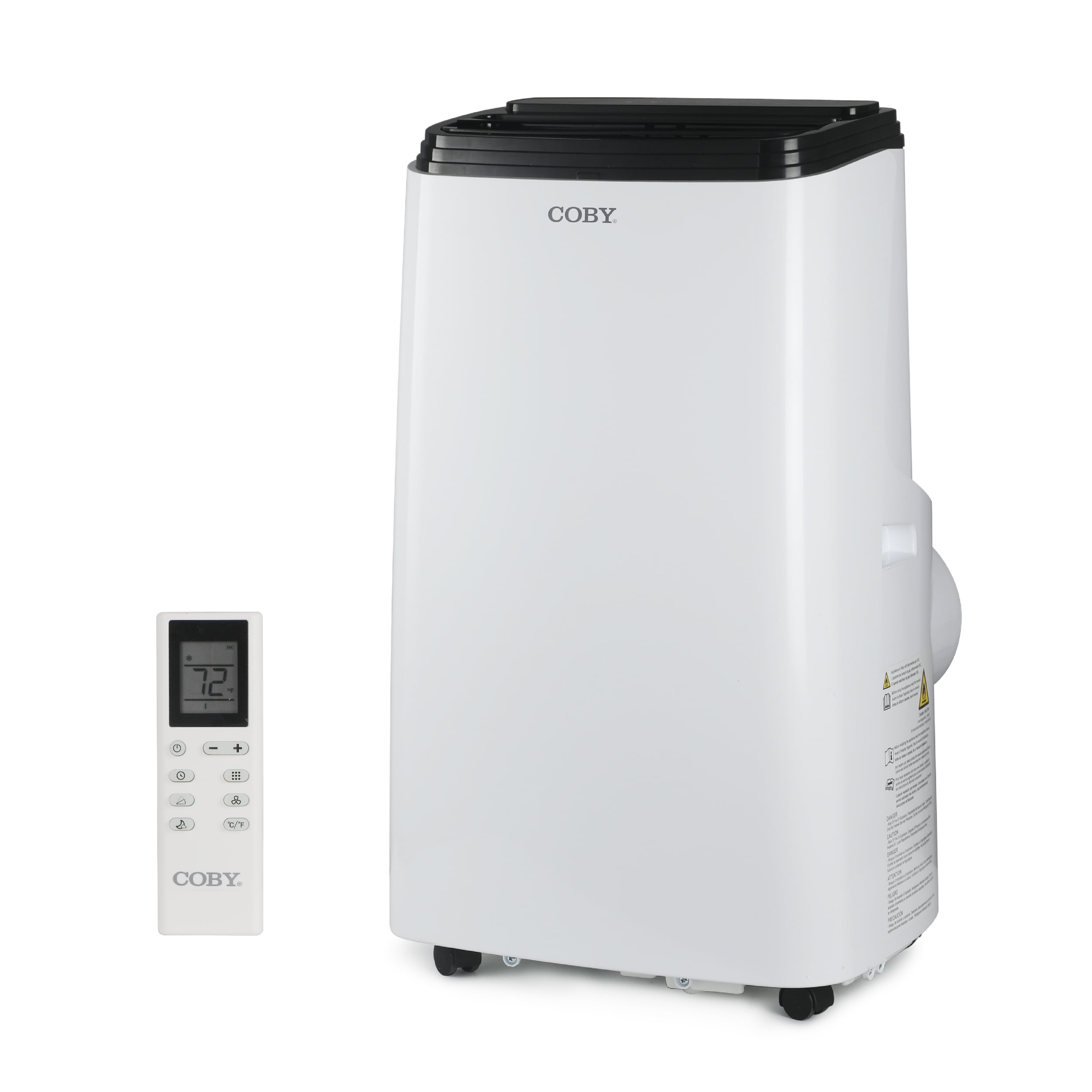 Coby 12,000 BTU White Portable Air Conditioner with Heater and Remote