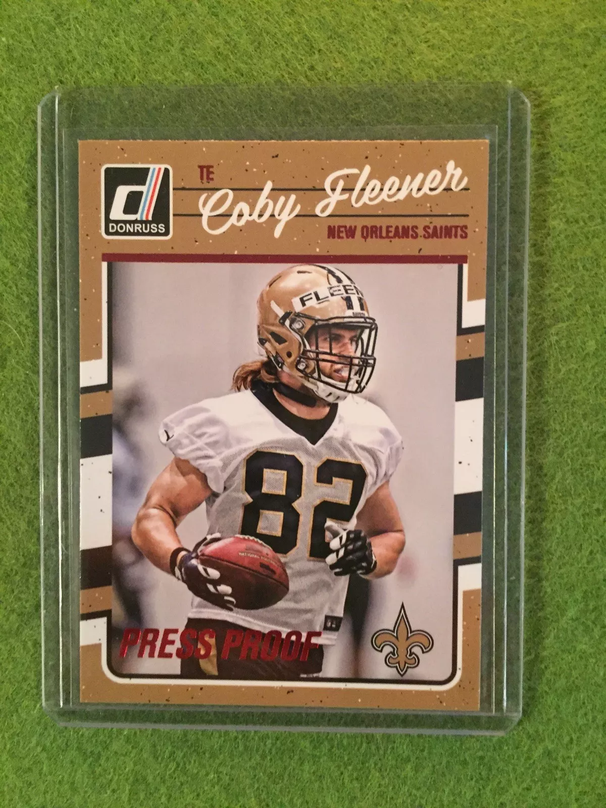 COBY FLEENER SAINTS Football Card 2016 Donruss Press Proof #193 - Rare Red Foil!
