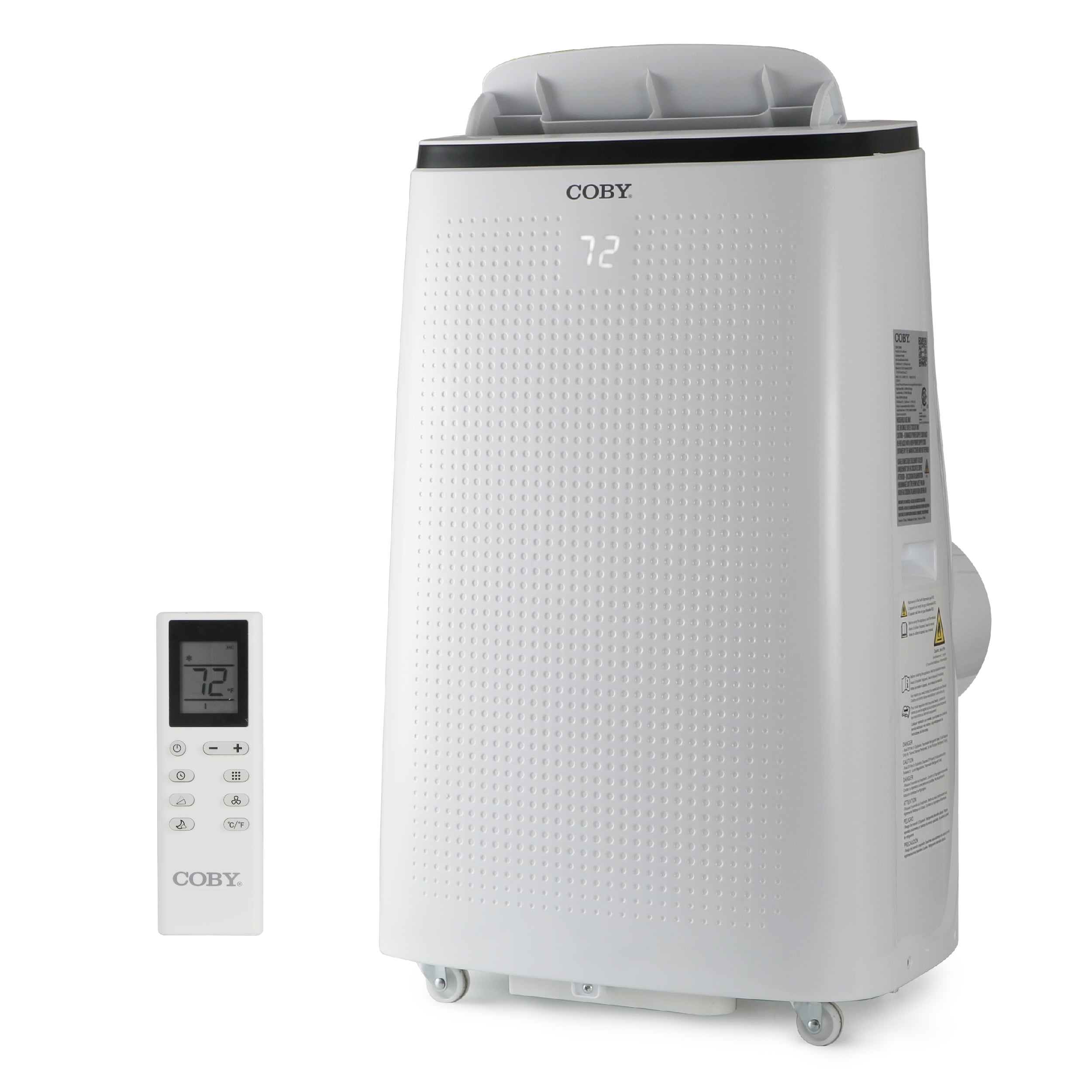 COBY Portable Air Conditioner 10,800 BTU SACC/CEC (15,000 BTU ASHRAE 128) 3-in-1 AC Unit, Dehumidifier & Fan, Air Conditioner for 775 sq. ft.
