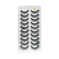thumbnail image 1 of COCEQUC 10Pairs Long Cross False Eyelashes Fake Thick Black Eye Lashes Dense Nice Lot W2 O9K0, 1 of 6