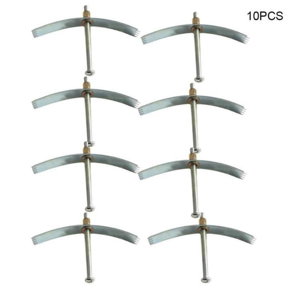 COCEQUC 10Pcs Repairer Switch Fixer Wall Box Socket Steel Box Mount Electrical W/Screws✔ V2T5