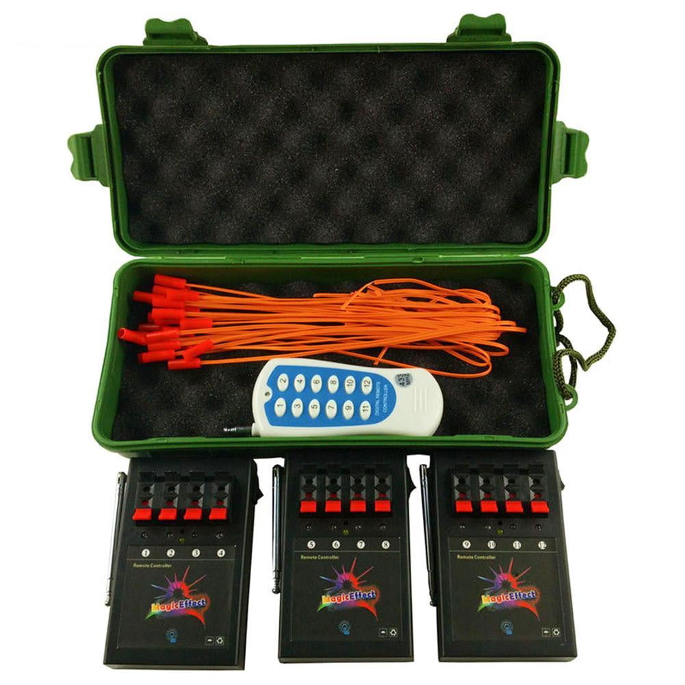 COCEQUC 12 Cue Wireless Fireworks Firing control system equipment+Remote+12pc T4C4
