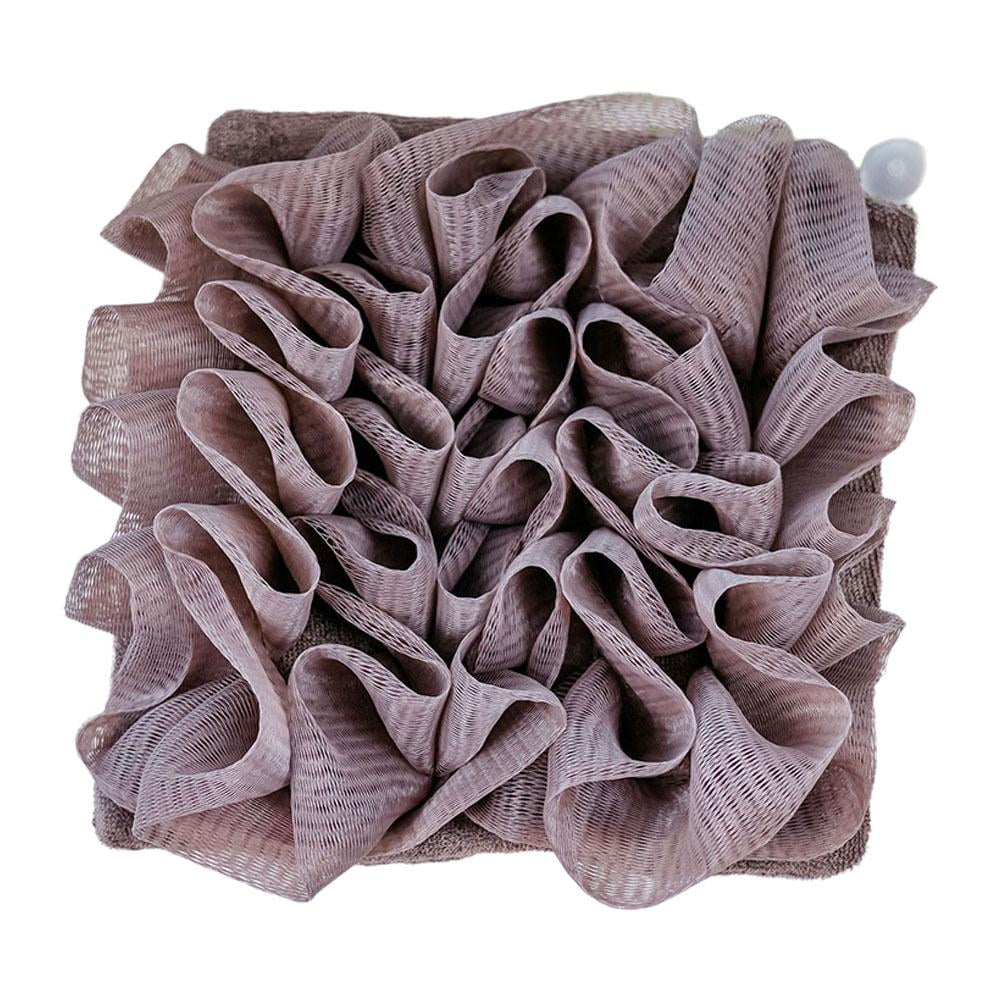 COCEQUC 2-in-1 Bath Loofah Sponge with Drawstring Shower washcloth Women For Men R6J1 - Walmart.com