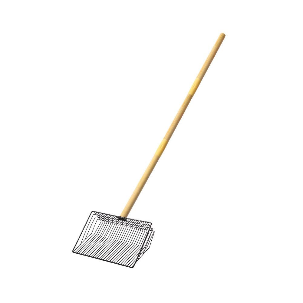 COCEQUC Chicken Poop Scooper Metal Detachable Chicken Coop Cleaning Sifting Shovel Z0 N5T0