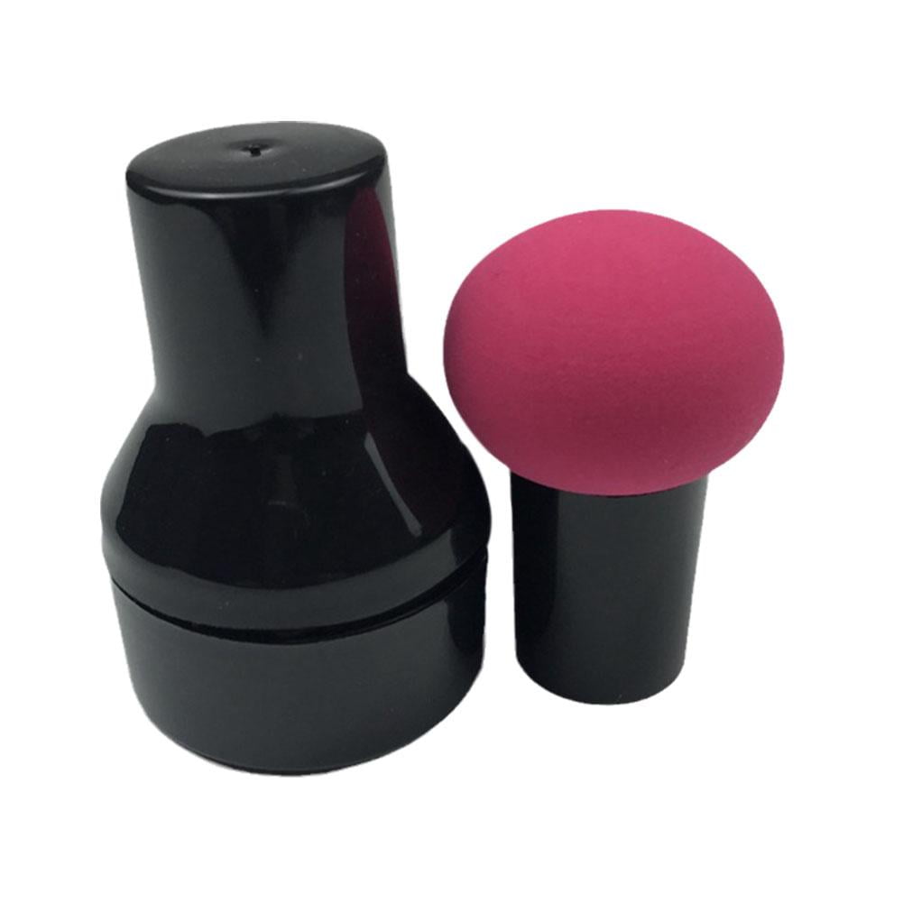 COCEQUC Cosmetic Puff Powder Brush Round Head Mushroom Shape Handle