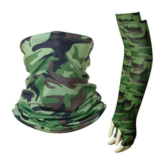 COCEQUC Handsock Armmanschette / Maske Bandana UV-SchutzMänner Radfahren Angeln V7I5