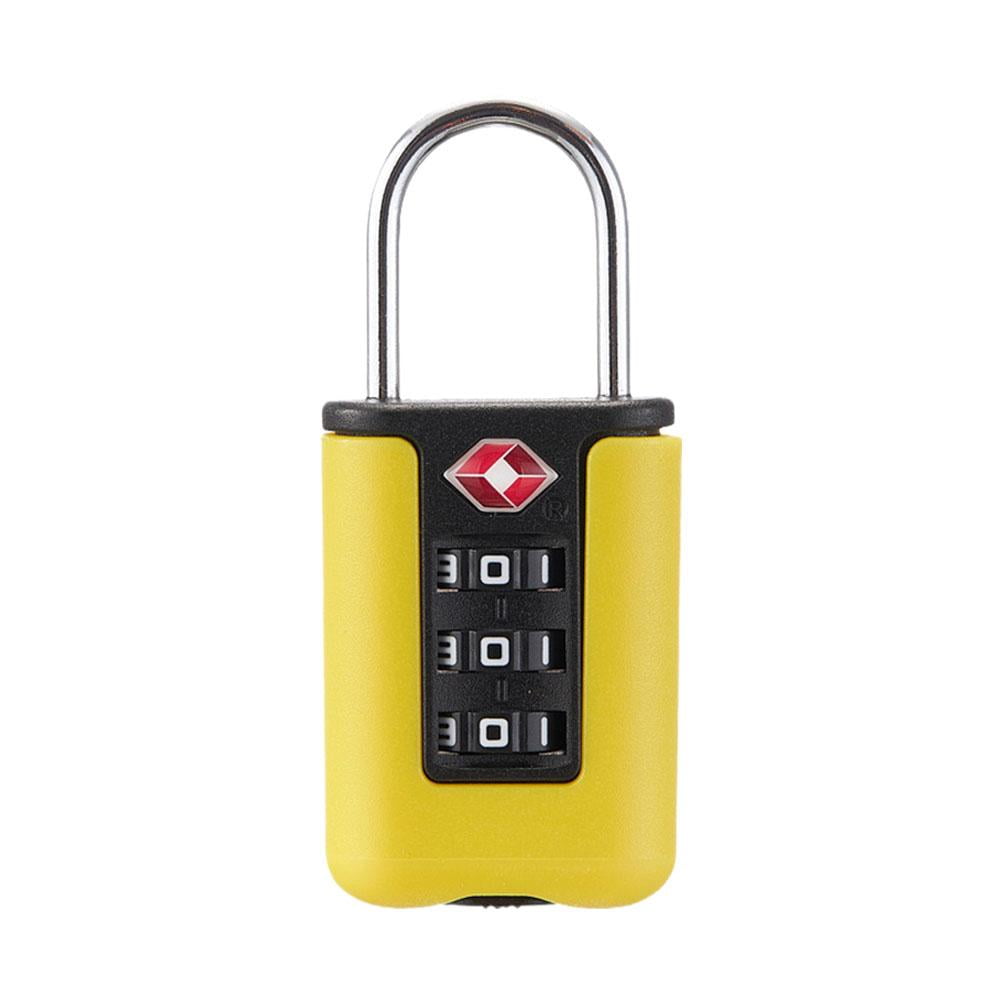 COCEQUC Lock Contrast Color Padlock Customs Code Lock 3 Digit