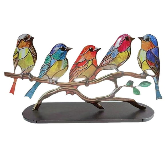 COCEQUC Metal Bird Wall Art Birds on the Branch Wall Decor Leaves with Birds Met Hot S3 O7G5