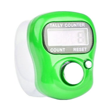 COCEQUC Stitch Marker Row Counter Finger LCD Electronic Hand Digit Counte Tally E4T5