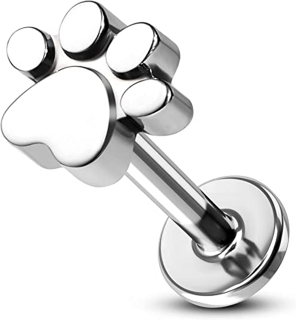 KALVICA 24Pcs Helix Hypoallergénique Boucles D'oreilles Femme Tragus Conch Labret CZ Piercing Oreille Acier Inoxydable Cartilage 16G Or Argent Or Rose(G