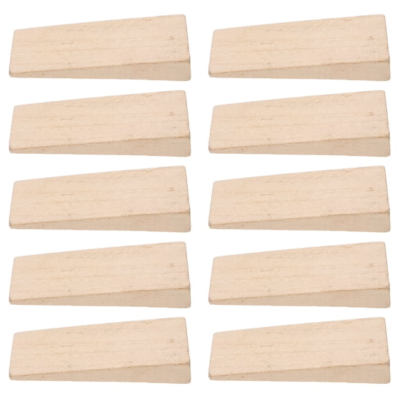 GOOHOCHY Wooden Handle Wedges for Repair 10pcs Versatile Tool Maintenance Accessory Beige Axe and