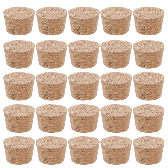 COCHLOUS 30 Soft Wood Corks Tapered Cork Plugs Wine Bottle Stoppers Craft 26-28.5mm