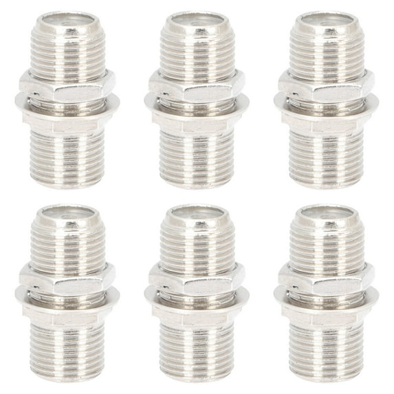 GOOHOCHY F Type Coax Cable Connector Plug for Aerial Cable Connectors 6 Sets